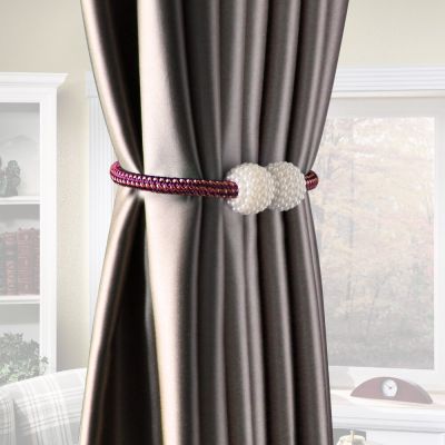 1pc Pearl Magnetic Curtain Clip Curtain Holders Tieback Buckle Clips Hanging Ball Buckle Tie Back Curtain Accessories Home Decor