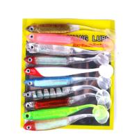 Litเอกอุปกรณ์ตกปลา10ชิ้น/เซ็ต T Tail Soft Bait