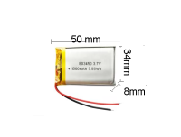 803450 ไม่เข้าหัว 1500mah polymer lithium battery smart home polymer lithium battery custom locator lithium battery