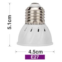 【☄New Arrival☄】 dongdangx59 โคมไฟ Grow Led Inghoo E14/E27/Gu10/Mr16 Led สำหรับพืช220V 110V สีฟ้าอ่อน Grow สำหรับพืชโคมไฟ Phyto Grow