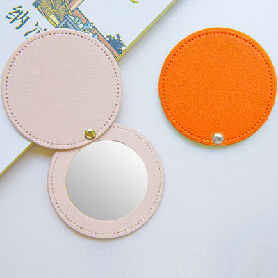 Stainless Steel Mini Portable Metal Personalised Makeup Tools Small Beauty Mirror Rotating Mirror