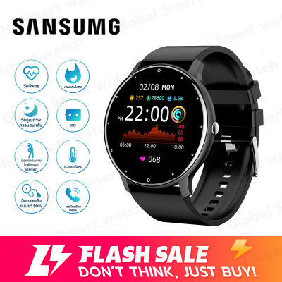 Samsung สมาร์ทวอทช์ Smart watch แท้ กันน้ำสมาร์ทวอท์ชแบบเต็มหน้าจอรองรับการตรวจวัดอัตราการเต้นของหัวใจ ความดันโลหิต นาฬิกาออกกำลังกาย