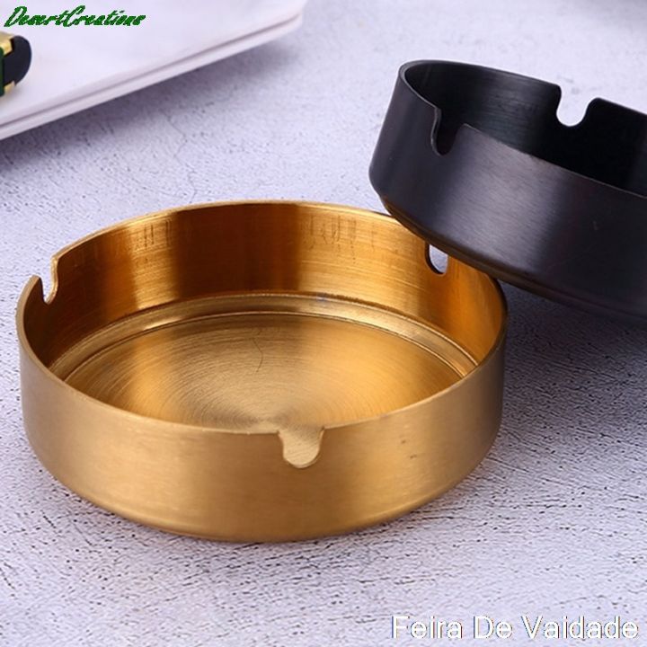 1pc-stainless-steel-gold-plated-ashtray-ashtray-ash-tray-rest-holder-home-practical-accessories