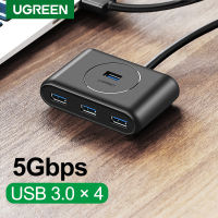 jianzhifen Ugregreen ตัวแยก USB ความเร็วสูง4พอร์ต USB 3.0สำหรับฮาร์ดไดรฟ์โน้ตบุ๊คพีซีอุปกรณ์คอมพิวเตอร์เมาส์แฟลชไดร์ฟคีย์บอร์ด