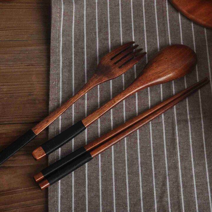 wooden-flatware-set-wooden-portable-set-chopsticks-spoon-fork-tableware-dinnerware-with-black-twining-thread