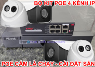 Bộ KIT POE Hilook Hikvision 1 đầu ghi POE 4 kênh kèm 4 cam POE Dahua 1230 thumbnail