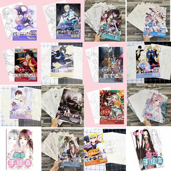 Tranh Tô Màu Anime Vết Cắn Ngọt Ngào Tokyo Ghoul Ngôi Sao Thời Trang Jibaku  Hanako Ma Đạo Tổ Sư Naruto Kimetsu No Yaiba | Lazada.Vn