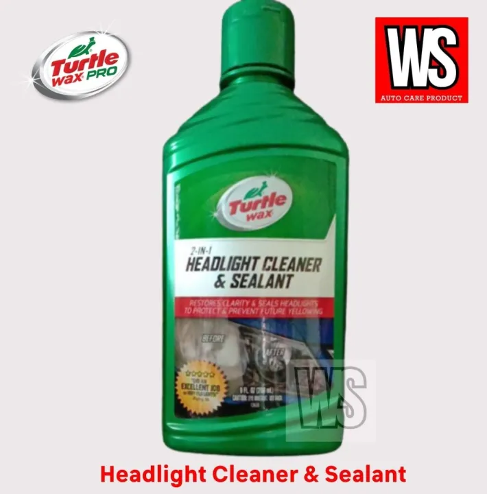 TURTLE WAX HEADLIGHT CLEANER & SEALANT 266ml Lazada