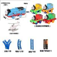 ขนาดใหญ่ Thomas รถไฟใหม่ไฟฟ้าเสียงแ  l ht track splicing ชุดรถเด็กของเล่นเพื่อการศึกษา 3-6 ปี