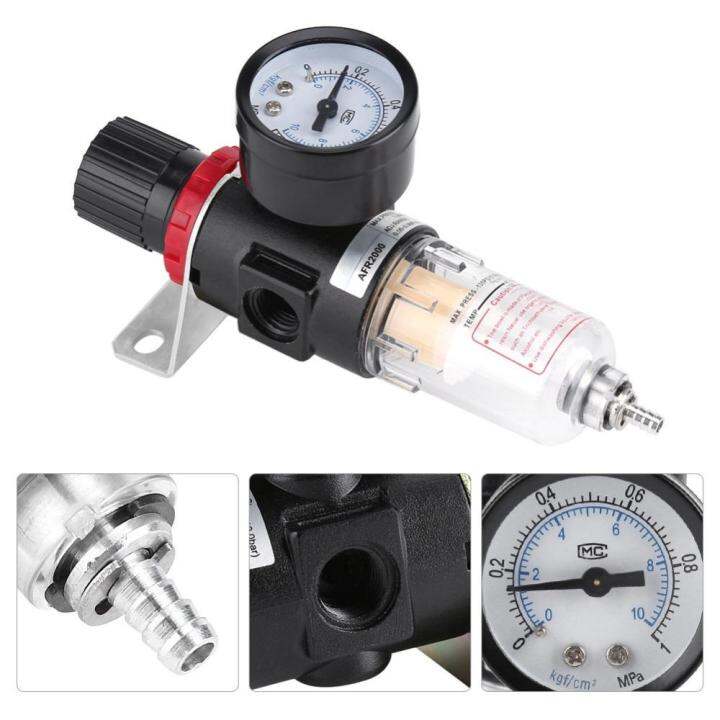 1-4-air-compressor-filter-water-separator-trap-tools-kit-with-regulator-afr-2000