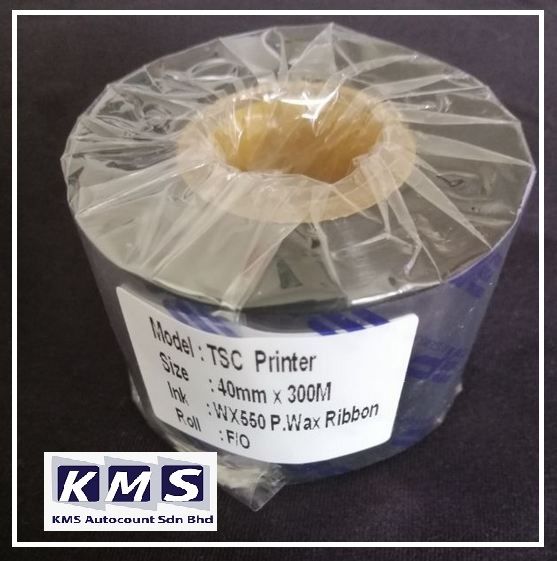 Wax Ribbon For Barcode Printer 40mm X 300m Lazada