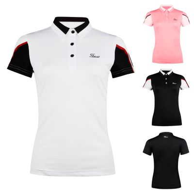 Summer golf womens short-sleeved T-shirt ladies breathable quick-drying sportswear POLO shirt fashion lapel G4 W.ANGLE Callaway1 DESCENNTE ANEW TaylorMade1☽