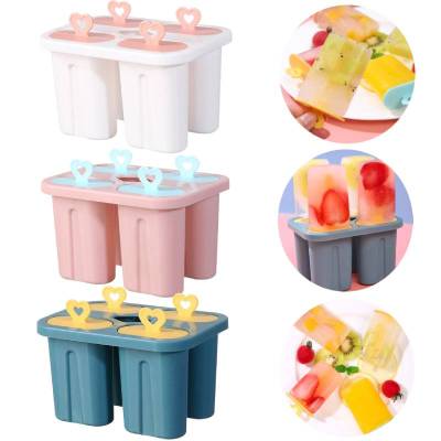 Silicone Popsicle Mold Kids Cute Ice Cream Silicone Mold Making Ice Grid Cartoon Popsicle Ice Cream Mold Ice Ball Maker Tools Ice Maker Ice Cream Moul