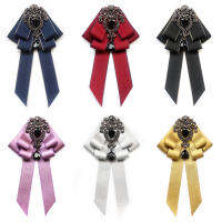 สุภาพสตรีคลาสสิกชุด Bowties คอ Tie ริบบิ้น Rhinestone Corsage Bowtie Cravat ของขวัญสำหรับผู้ชายงานแต่งงานอย่างเป็นทางการชุดอุปกรณ์เสริม-GGHJY STORE