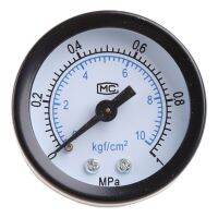 เกจวัดแรงดันต่ำขนาดเล็ก Back Mount 1/8 "เกจวัดแรงดันเกลียว Shatter-Proof Pressure Gauge For Fuel Air Oil Water