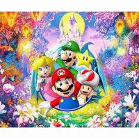 Carton Mario Embroidery Cross Stitch Kits Needlework Craft Set Printed Canvas Cotton Thread Home Decoration New Design On Sale