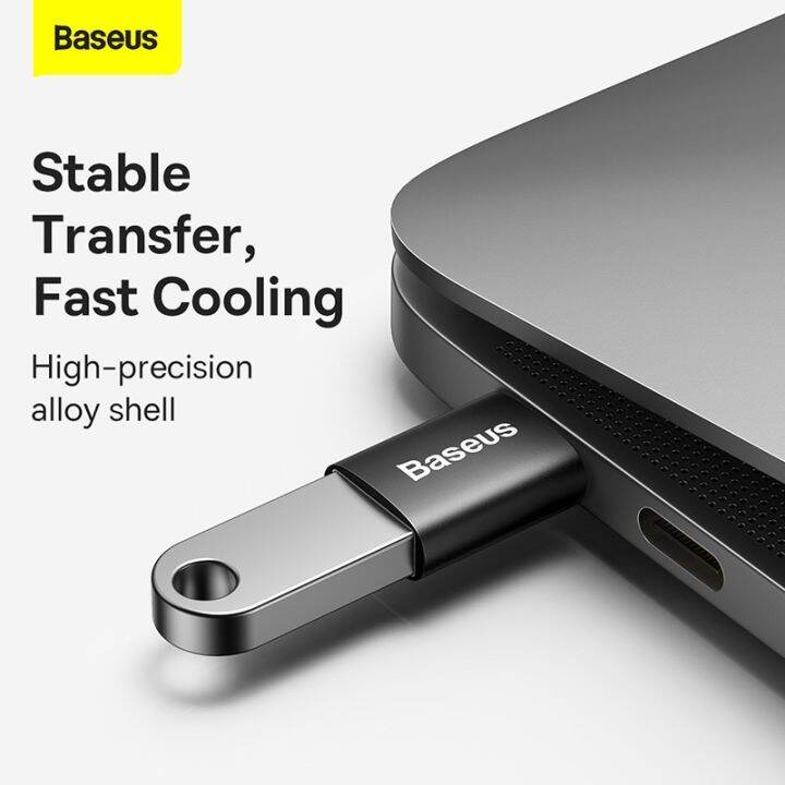 usb-baseus-3-1อะแดปเตอร์-otg-ชนิด-c-ชายไปยัง-usb-แปลงสำหรับ-macbook-โทรศัพท์10gbps-ข้อมูล-usbc-คอนเนคเตอร์ตัวเมีย-feona