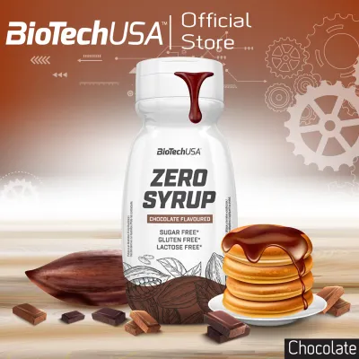 BioTechUSA Zero Syrup 320ml. Chocolate (ไซรัป รสช็อกโกแลต น้ำเชื่อม ไม่มีน้ำตาล คีโต)Health foods