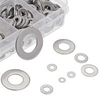 320Pcs Spacer 304 Stainless Steel Washer Plain Gasket For Screw Bolt Flat Metal Washer M2 M2.5 M3 M4 M5 M6 M8 M10 M12