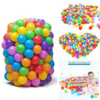 Fkend 100/200Pcs ลูกบอลพลาสติกสีสันสดใส Pit Balls Crush Proof Ocean Ball ของเล่นเด็ก Games