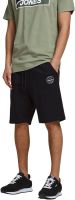 Jack &amp; Jones Mens Shark Unbrushed Loopback Sweat Shorts Black in Size S