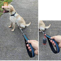 BP【ready Stock】Pet เชือกลากสะท้อนแสงลายทาง Anti-กัดเบ็ดตกปลาเรืองแสงสุนัขเดินได้เข็มขัด Leash【cod】