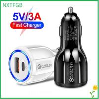 NXTFGB ประเภท C ที่ชาร์จสำหรับรถชาร์จแบบเร็ว QC3.0 + PD USB พอร์ตแบบคู่