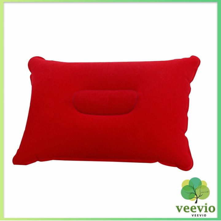 veevio-หมอนเป่าลม-หมอนพกพา-หมอนหนุนหลัง-หนุนนอน-inflatable-pillow