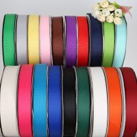 5Yard/lot 7mm 10mm 15mm 20mm 25mm 38mm Solid Color Grosgrain Ribbon For Wedding Party Christmas Decoration Craft Gift Wrap Tape