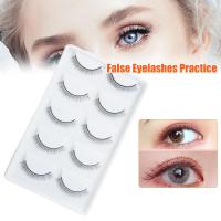 8mm Practice Eyelash Five Pairs Practice False Eyelash Learn Beauty School Salon Training Grafting Eyelash Tools A4L2