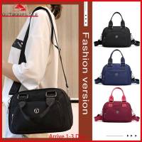 [Arrive 1-3 Days]Crossbody Bags Solid Color Ladies Tote Bags Large Capacity Fashion Casual Nylon Adjustable Strap Simple for Weekend Vacation