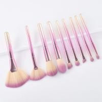 9PCS Color Makeup Brush Set EyeShadow Foundation Women Cosmetic Brush Eyeshadow Blush Powder Blending Beauty Soft Makeup Tool