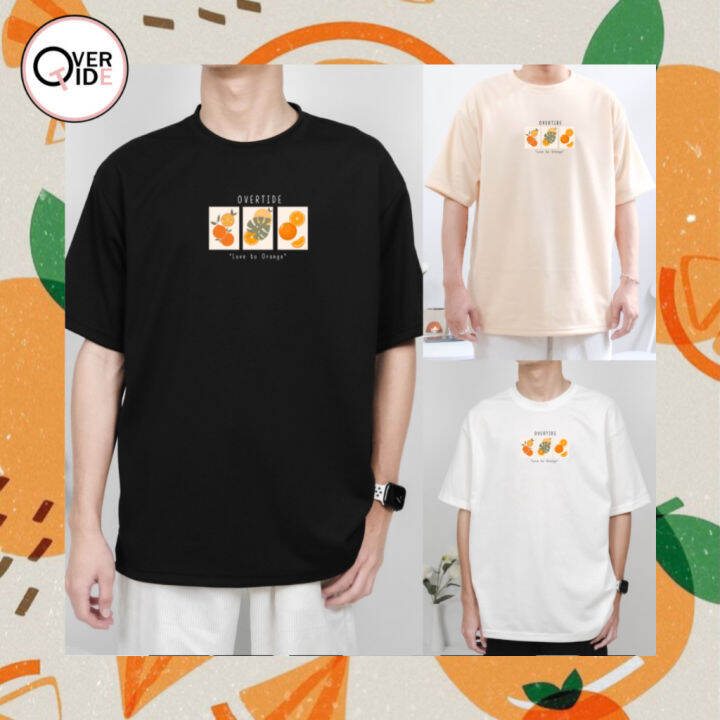 now-overtide-เสื้อส้ม-โอเวอร์ไซร์-เสื้อยืดสีส้ม-คอลเลกชั่น-loveorange-หลายสีl-size-s-5xl