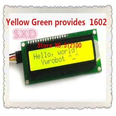 【☸2023 New☸】 baoqingli0370336 5ชิ้นหน้าจอสีเขียว Iic/ I2c 1602โมดูล Lcd สีเหลืองสีเขียวให้ไฟล์ห้องสมุด