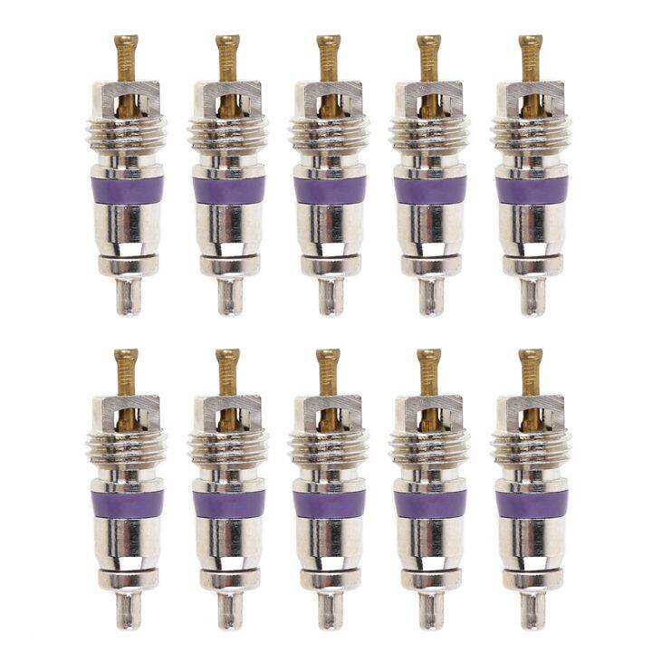 10Pcs/Lot Universal Copper Valve Cores For R134a Car A/C Air