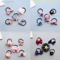 ✖℗♦ Baby Girls Bows Elastic Hair Bands 5pcs/Set Kid Crown Deer Animal Hair Rings Hair Ties Rope Toddlers Ponytail Holders Headdress