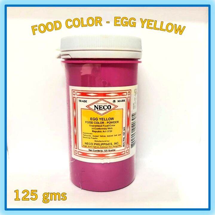 NECO Food Color Powder (Egg Yellow) 125 g Lazada PH