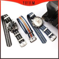 Watch Band 18MM 20MM 22MM For Omega NATO Style Wristband Durable Nylon Striped Strap Compatible With Sport Casual Watch Bracelet