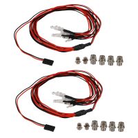 12X 6 LED Light Kit 2 White 2 Red 2 Blue for 1/10 1/8 Traxxas HSP SCX10 D90 HPI RC Car