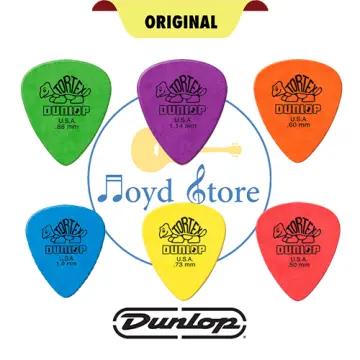 6 pieces Dunlop Tortex Guitar Picks Acoustic Electric Bass Mediator