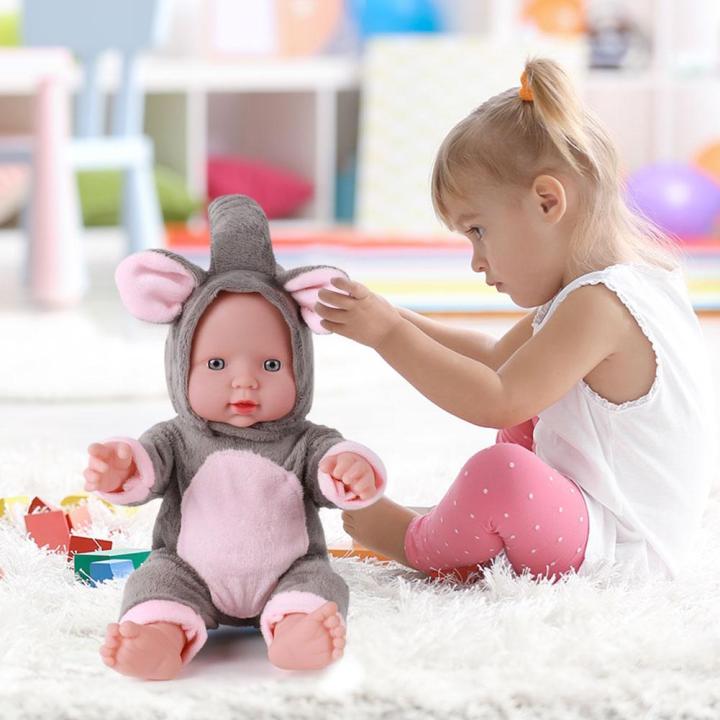 30-เซนติเมตรแรกเกิดสัตว์ตุ๊กตาตุ๊กตาเด็กจำลองตุ๊กตาไวนิลนิ่มของเล่นเด็ก