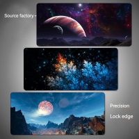 ✧◄₪ 400x900x3mm Creative Galaxy Starry Mouse Pad Cartoon Personalized Mouse Pad Extra Large Table Pad Office Game Esports Wholesale