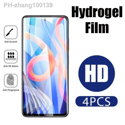 4Pcs Hydrogel Film For Redmi Note 12 11 10 9 8 Pro Plus 5G Screen Protector for Redmi 10C 9C 9A Note 11S 10S 9T 9S 8T Not Glass