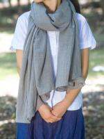 {Warm scarf}ผ้าพันคอผ้าฝ้ายแข็งฤดูใบไม้ร่วงและฤดูหนาวสำหรับสุภาพสตรี75X190 Cotton Hijab Scarf