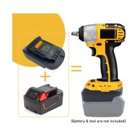 Amazz -แปลงแบต Milwalkee ใช้กับอุปกรณ์ - Dewalt MiL18DL For Milwaukee M&amp;18 18V battery Convert to For Dewalt 18V 20V Battery Adapter Converter Battery Volt Power Supply Tools