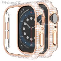 Diamond Bumper Protector Case For Apple watch cover 45mm 41mm 44mm 40mm 42mm 38mm Bling Accessories iWatch series 3 4 5 6 SE 7