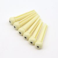 WK-6-String Guitar Bridge Pins, Folk Classic Guitar Kit Plastic Guitars String Pegs Guitar Bone Bridge Saddle and Nut