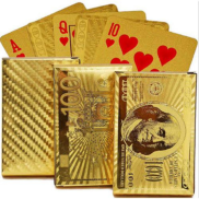 Bài Tây Mạ Vàng 24K Cao Cấp - Bộ Bài Tây 52 Lá Poker