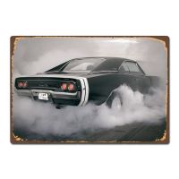 Dodge Charger RT R/T Super Muscle Car Vintage Retro Metal Tin Sign Pin Up Metal Decor Metal Sign（Only one size: 20cmX30cm）(Contact seller, free custom pattern)