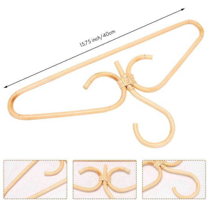 2pcs-rattan-clothes-hanger-natural-rattan-hand-woven-3-hook-hanger-for-home-wardrobe-clothing-store-decor